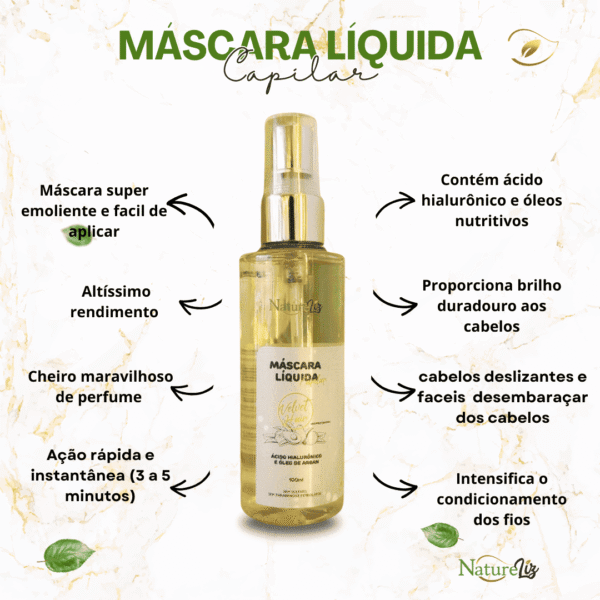Máscara Líquida Velvet Hair Instantânea 100ml - Imagem 3