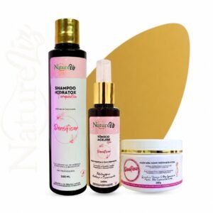 Kit Crescimento Surpreendente - kit de Crescimento Capilar para tratar queda calvice e entradas com máscara para couro e fio
