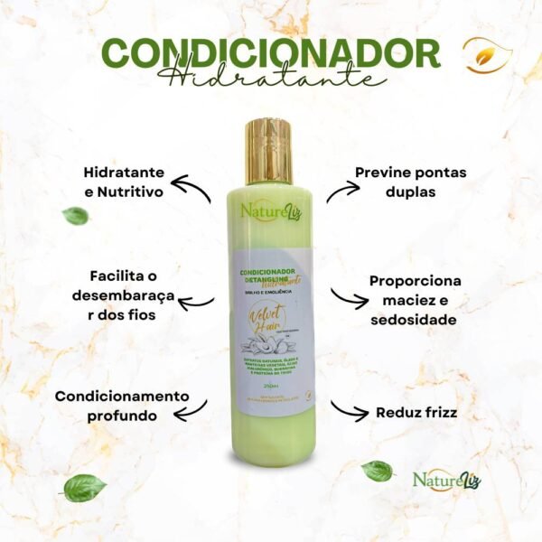 natureliz cosmeticos condicionador hidratante velvet hair