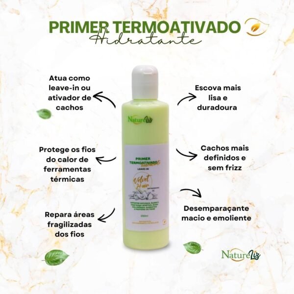 natureliz cosmeticos primer termoativado hidratante velvet hair