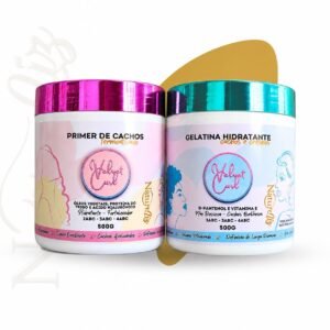 Cachos Macios e Brilhosos - Primer de Cachos e Gelatina Hidratante 500g